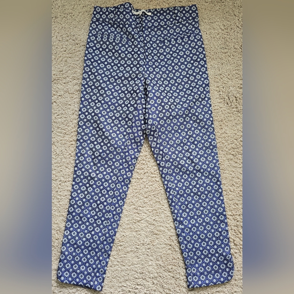 Rachel Rachel Roy Navy and White Brocade Pants - Picture 2 of 10